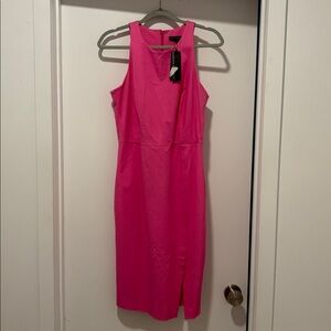Banana Republic Vibrant Pink Midi Dress